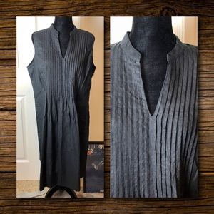 Past Season w Tags J.Jill Linen Dress Blk Size L